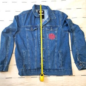 Lollapalooza music festival custom jean jacket med.